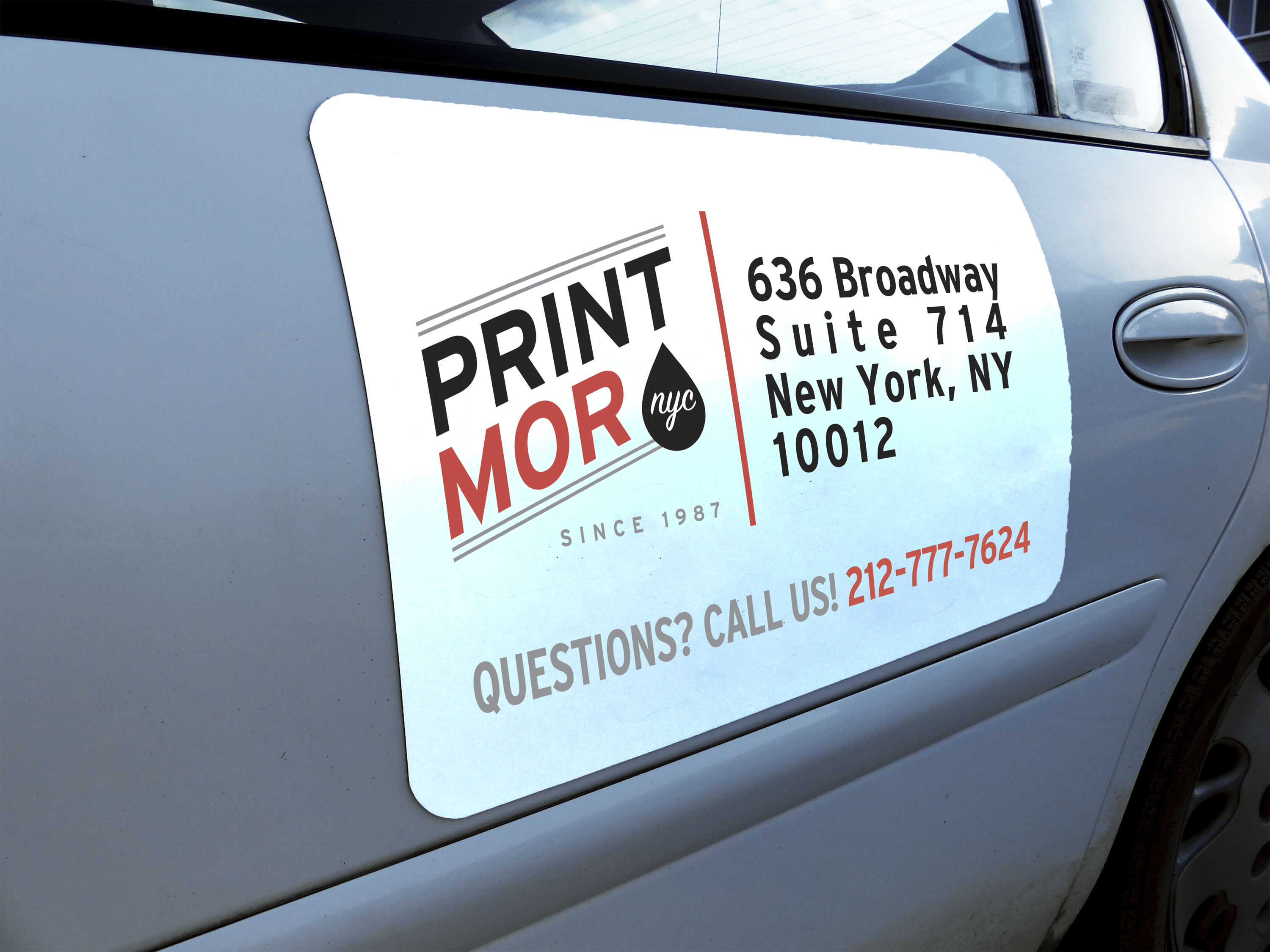 Premium Custom Car Magnets – 30pt Heavy-Duty Vehicle Grade