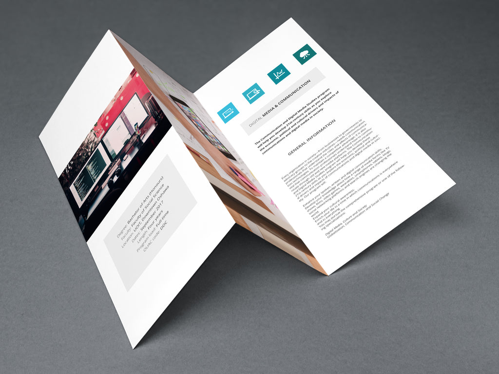 Premium 100lb Gloss Brochures – Professional Folding Included