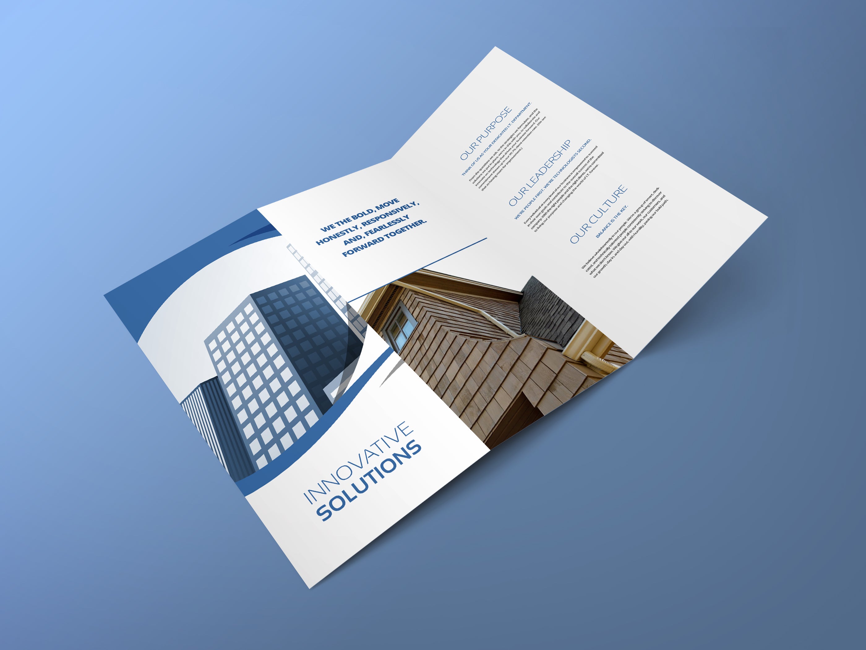 Professional Matte Finish Brochures – 100lb Premium Non-Glare