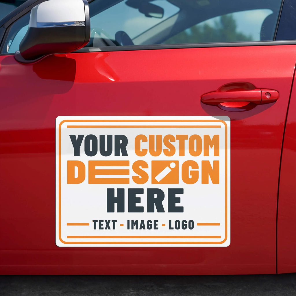 Premium Custom Car Magnets – 30pt Heavy-Duty Vehicle Grade