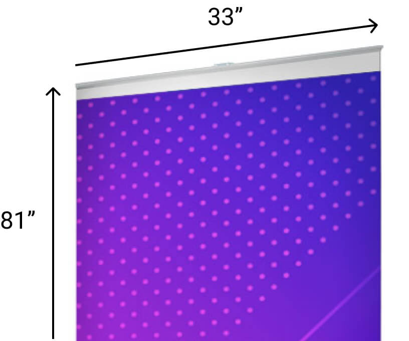 Standard Retractable Pull-Up Banner (33" x 81")
